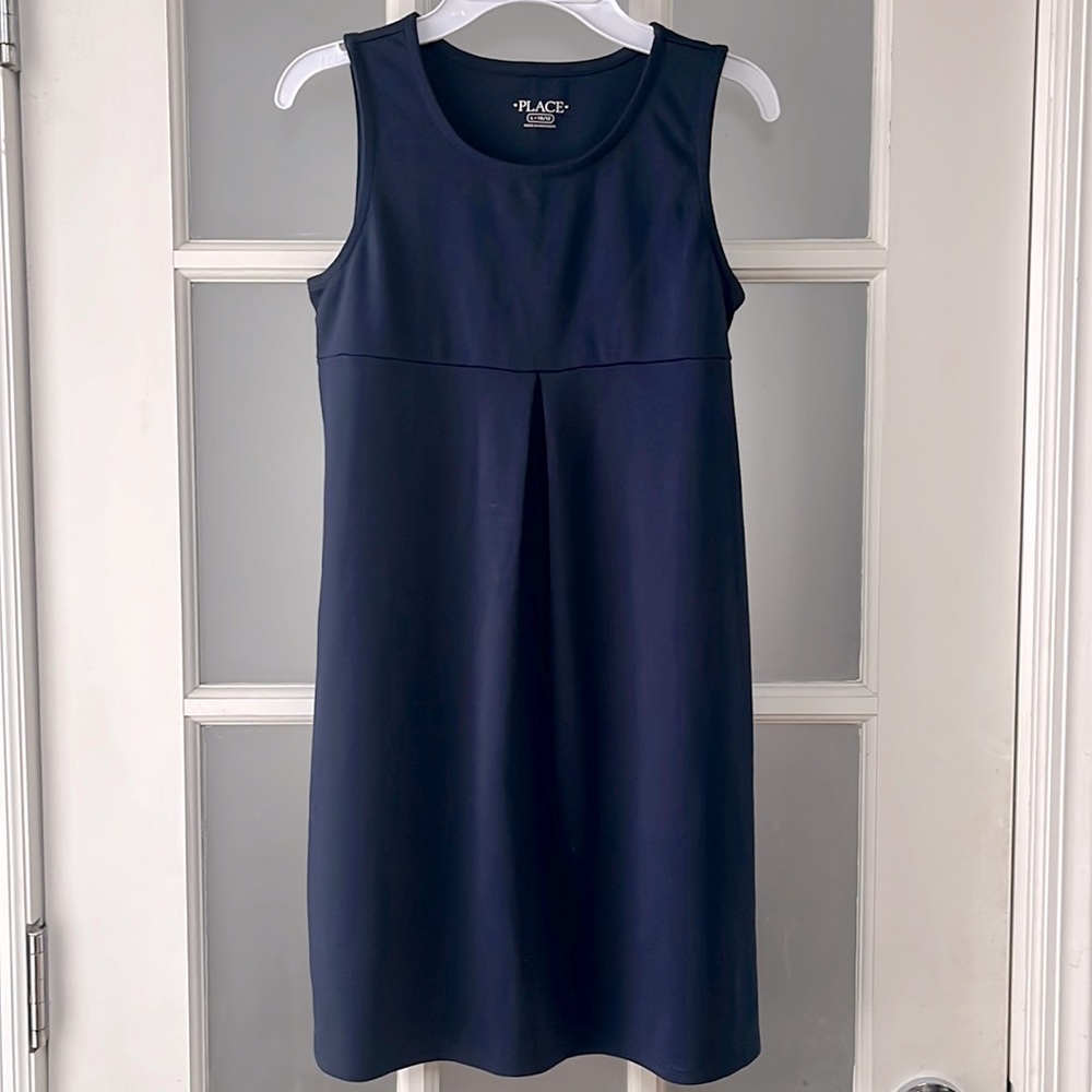 Children’s Place Navy Blue Sleeveless Jumper Dress, size L (10/12)
